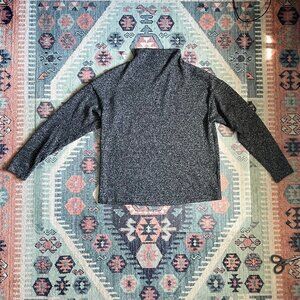 Uniqlo Heather Grey Mockneck Sweater